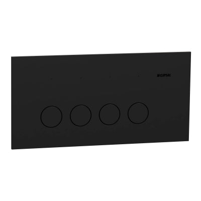 Solis Switch 4Gang Horiz 10AX Matte Black