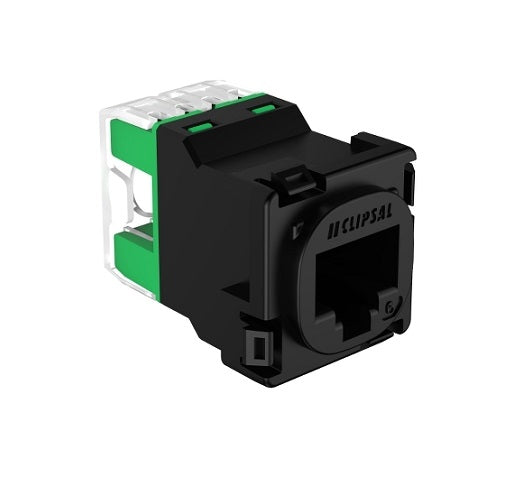 Mech RJ45 Socket Cat6 30 Mech Black