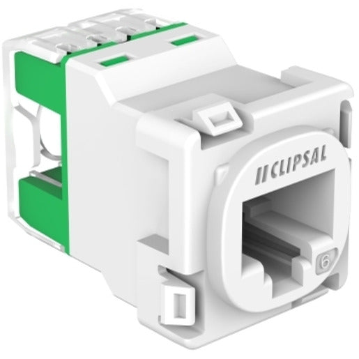 Mech RJ45 Socket Cat6 30 Mech White