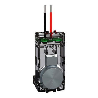 Wiser Push Button Adaptor for Extra Socket Platinum