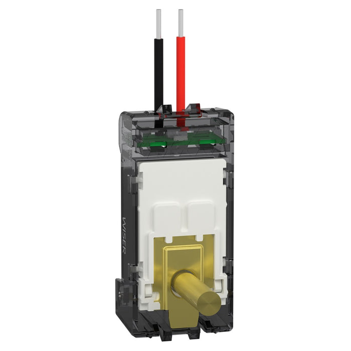 Toggle Adaptor for Wiser Module Brushed Brass