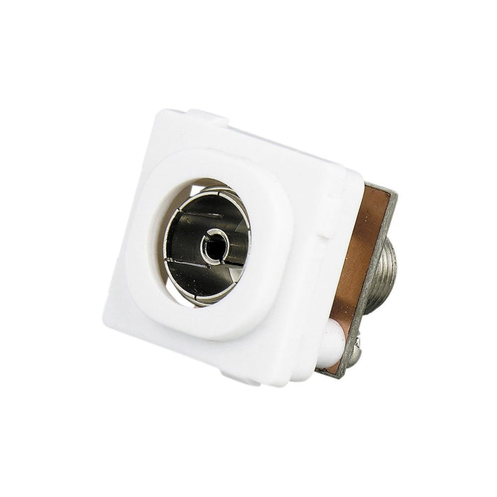 Mech 75 Ohm TV Socket F-Type Less Capacitor Black
