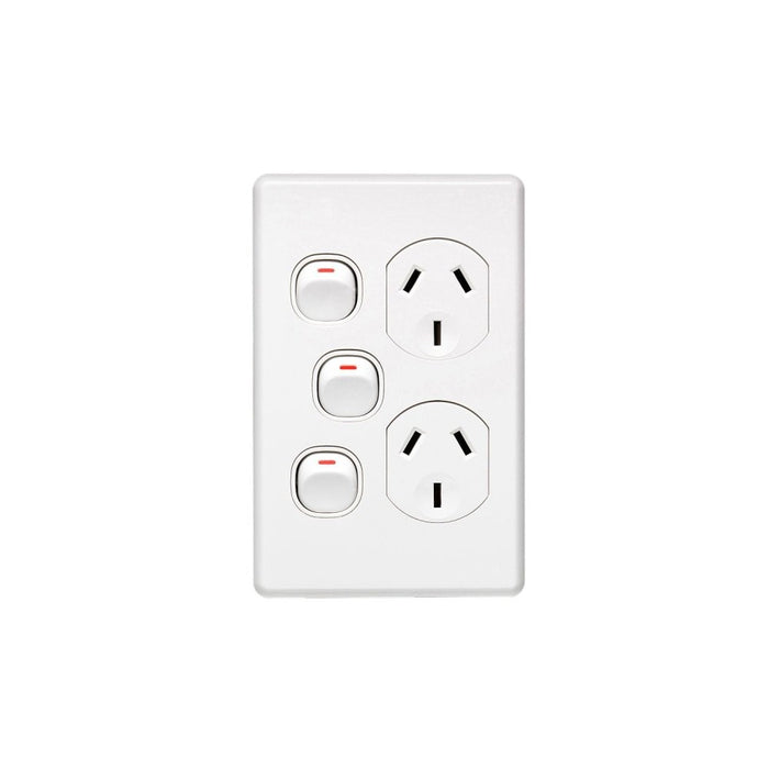 BSL Switch Double Flat S/Steel Black