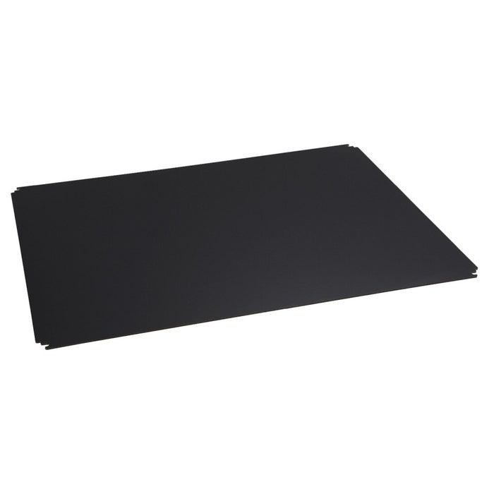 BSL Grid & Plate 6Gang Flat S/Steel Black