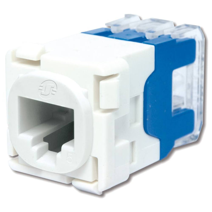 Socket RJ45 Cat5 Shuttered 30 Mech White