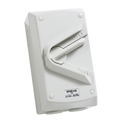 WHB Switch Isolating 1P 40A 250V IP66