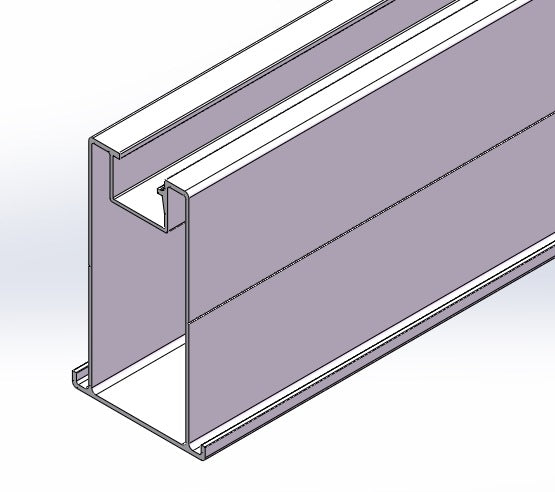 T-Rail 110mm x 5.2m Silver