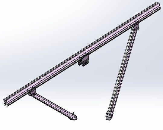 Solar Terrace II-A Double Support 30deg with 3.2m girder
