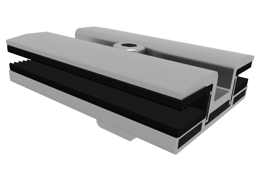 Thinfilm inter clamp for 6mm frameless module length 150mm