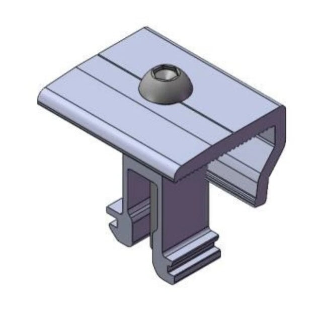 Zano End Clamp 28-42mm Silver  50mm