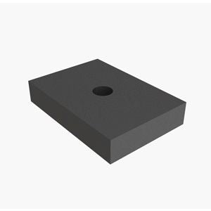 EPDM Rubber Pad  60 x 45 x 12mm