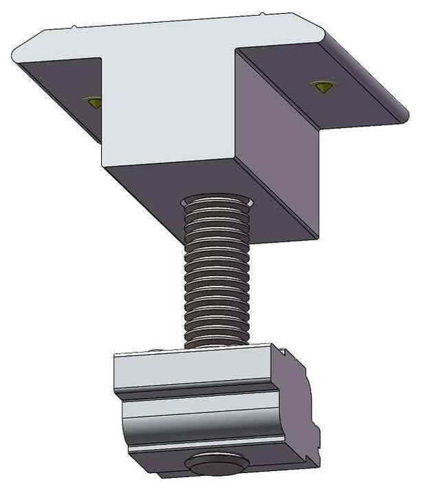 Mid Clamp 35mm with grounding pins