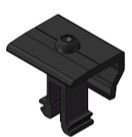 Zano End Clamp 28-42mm Black 50mm