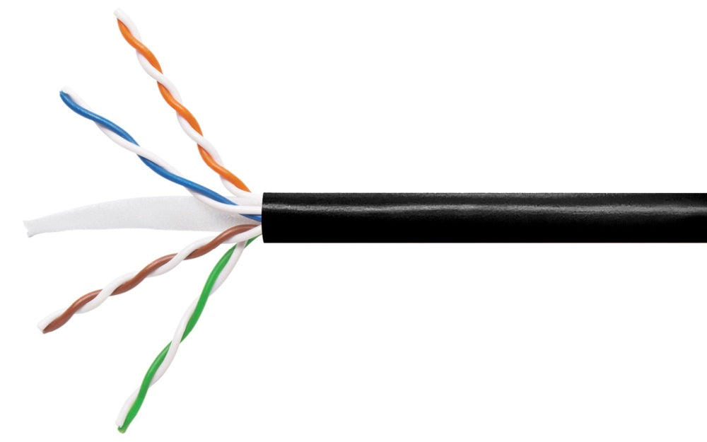 Cable Cat6 U/UTP External Gel Filled Black 305m
