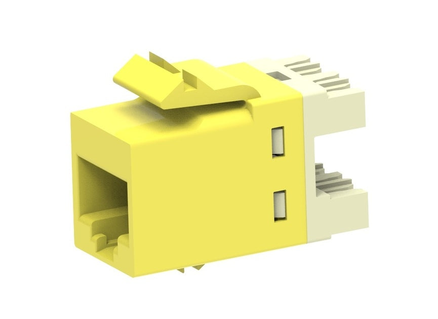 Slimline SL110 SL10G Jack Cat6a Yellow No Dust Cover