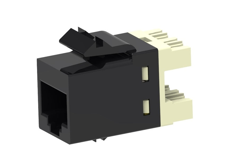 Slimline SL110 SL10G Jack Cat6a Black No Dust Cover