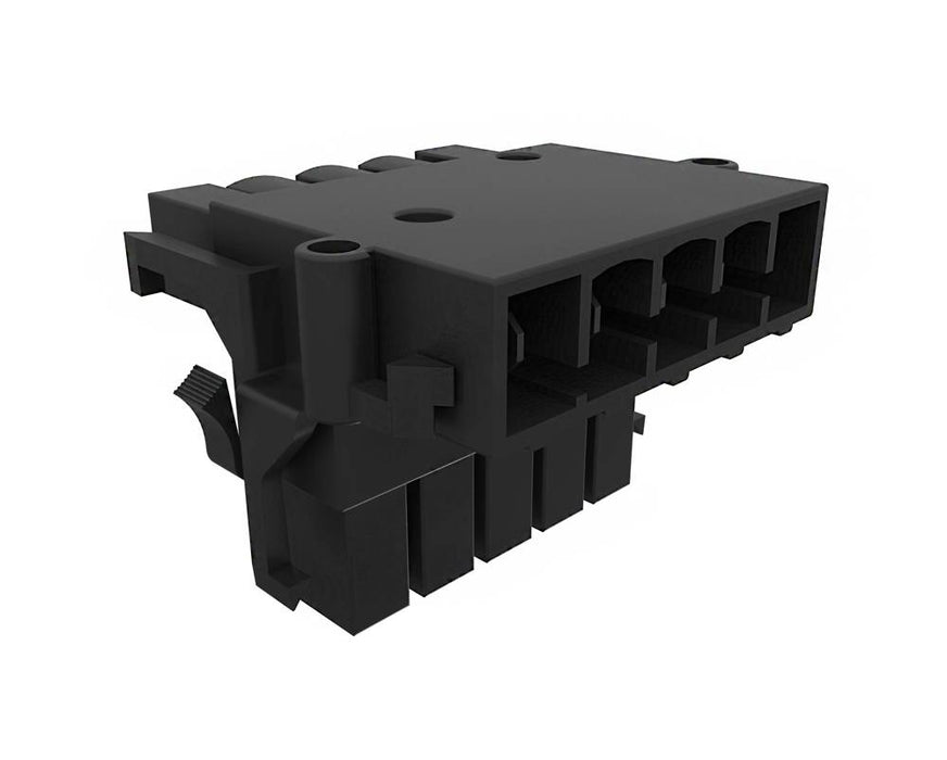 QF Tee Piece 5Pole 1 In & 2 Out Splitter Black