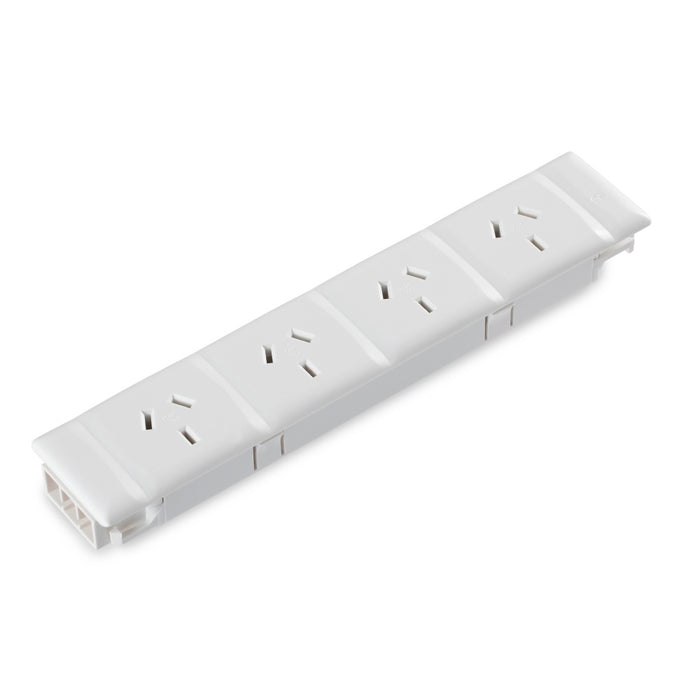 Sw17 Switched Socket Auto Module Quad White