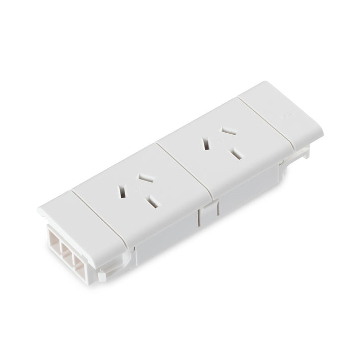 Switch Socket Auto Module Double White