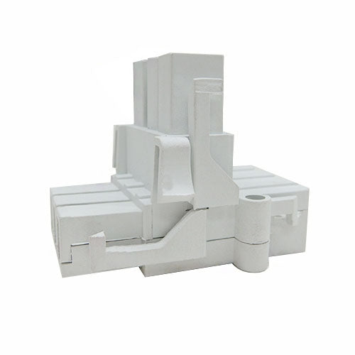 T-Piece 1-In 2-Out Splitter White