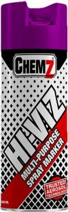 Hi Viz Marker Paint Purple 400ml Upside Down