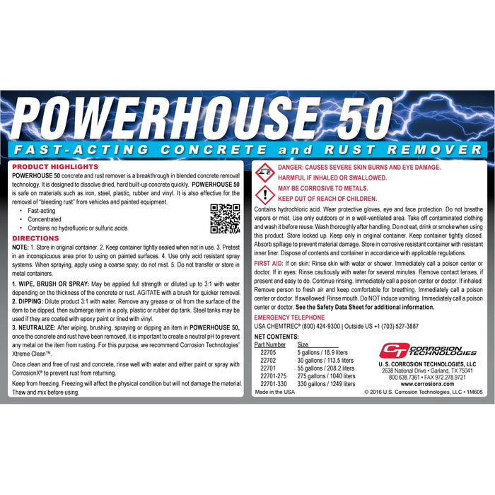 Powerhouse 50 Concrete Remover 5 Gallon