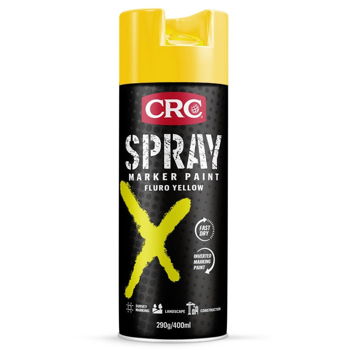 Spray Marker Paint Fluro Yellow 400ml