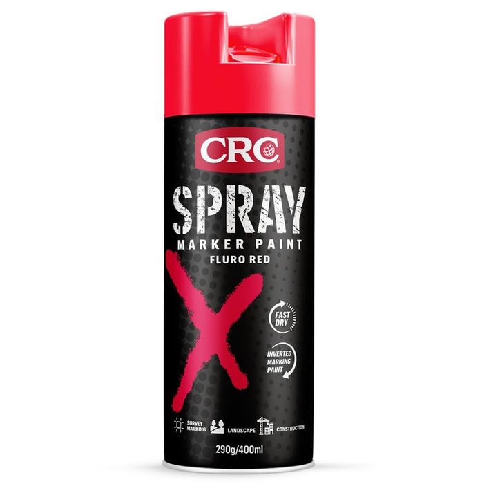 Spray Marker Paint Fluro Red 400ml