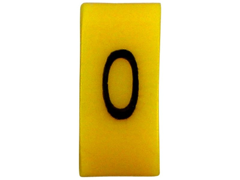 K65 Cable Marker O Black/Yellow (Pkt 100)