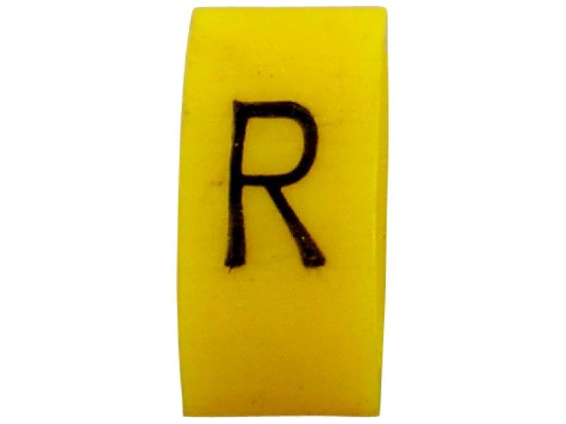 K65 Cable Marker R Black/Yellow EACH