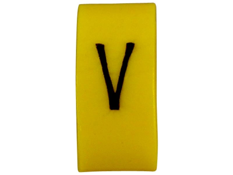 K65 Cable Marker V Black/Yellow (Reel500)