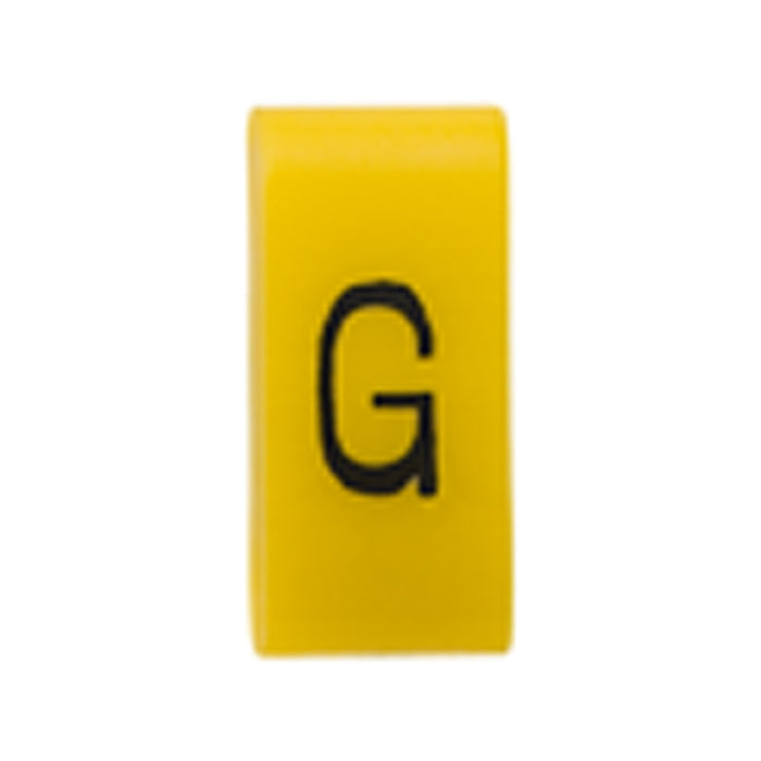 K65 Cable Marker G Black/Yellow EACH