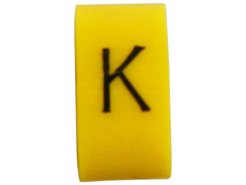 K65 Cable Marker K Black/Yellow EACH