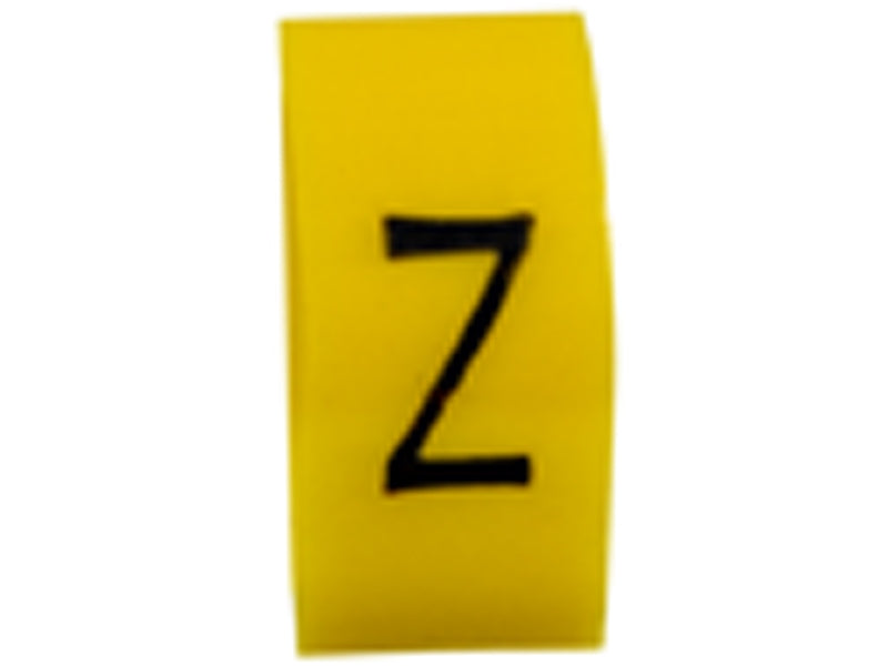 K65 Cable Marker Z Black/Yellow (Pkt 100)