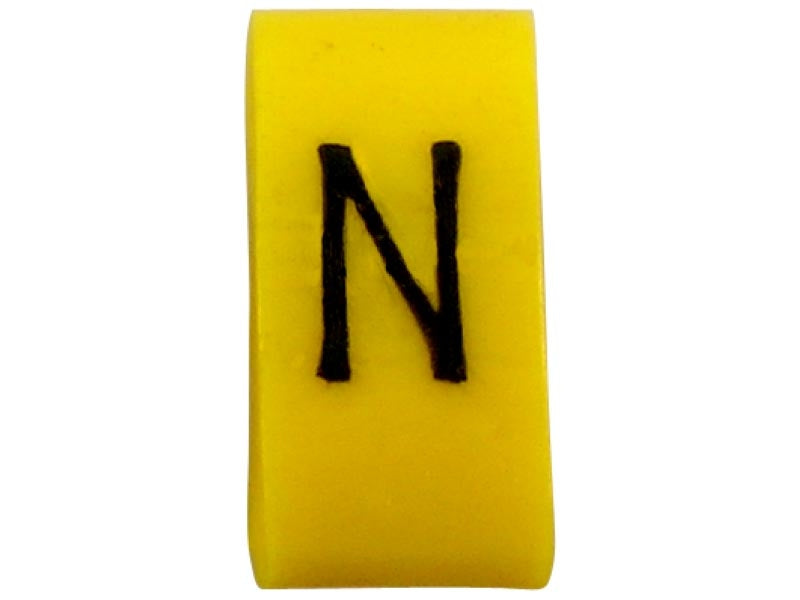 K65 Cable Marker N Black/Yellow (Pkt 100)