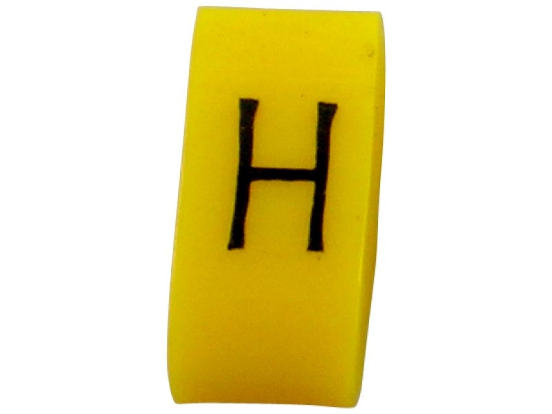 K65 Cable Marker H Black/Yellow (Pkt 100)
