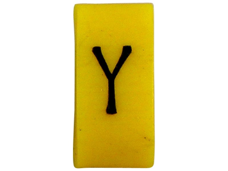 K65 Cable Marker Y Black/Yellow EACH