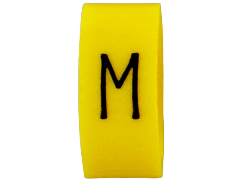 K65 Cable Marker M Black/Yellow (Pkt 100)