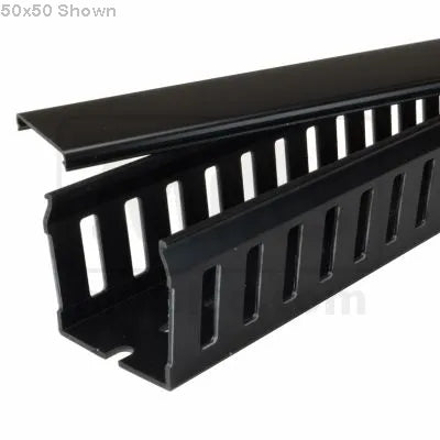 Betaduct Trunking Closed Slot 50 x 50mm Black