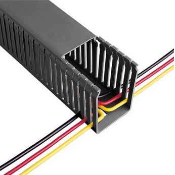 Betaduct Trunking Narrow Open Slot 75W x 75mmH Black