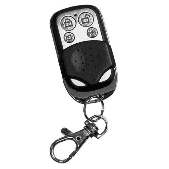Remote 4x Button Black & Chrome 434MHz
