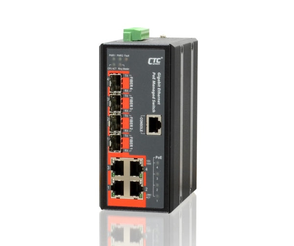 Union Ethernet Sw PoE Manage 6P Gb 4x UTP 2x SFP -10-60D