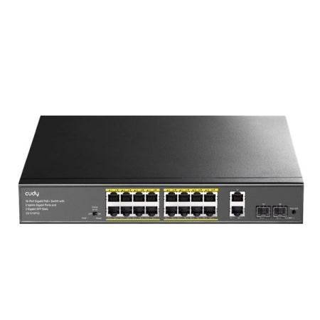 Desktop Switch 16-Port Gigabit Unmanaged PoE+ 200W
