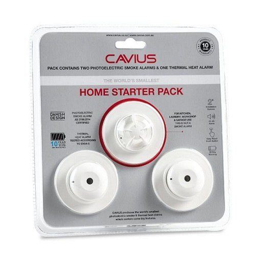 Home Start Pack 2x Smoke Alarm 1x Heat