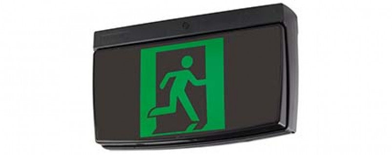 Cleverfit LED Exit Theatre Sgl/Dbl Side 24m Li Maint Run Man