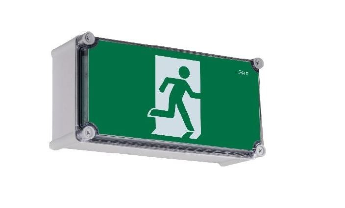 L10 Exit Wall Mount IP66/67 Low Temperature Self contained