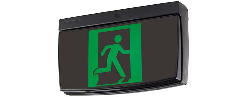 LP Cleverfit LED Exit Sgl/Dbl Sided 24m Maint Theatre