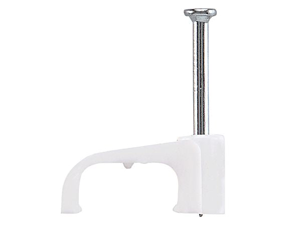 Cable Clip Flat 4mm Twin & Earth (Jar100)