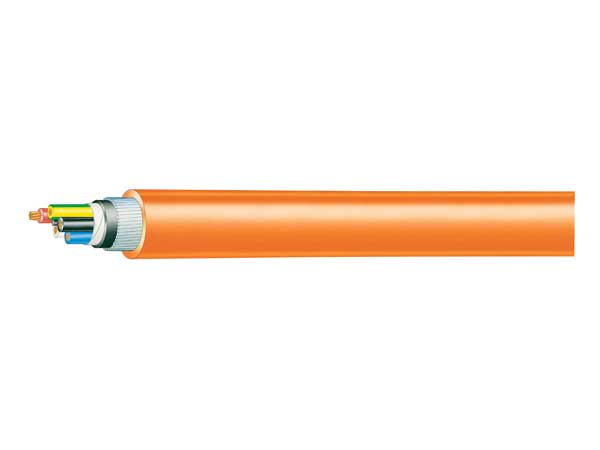 Cable 16mm 4c + Earth SWA Circular Orange