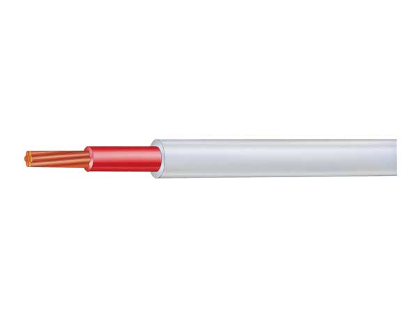 Cable 2.5mm 1c Single TPS Red White Sheath